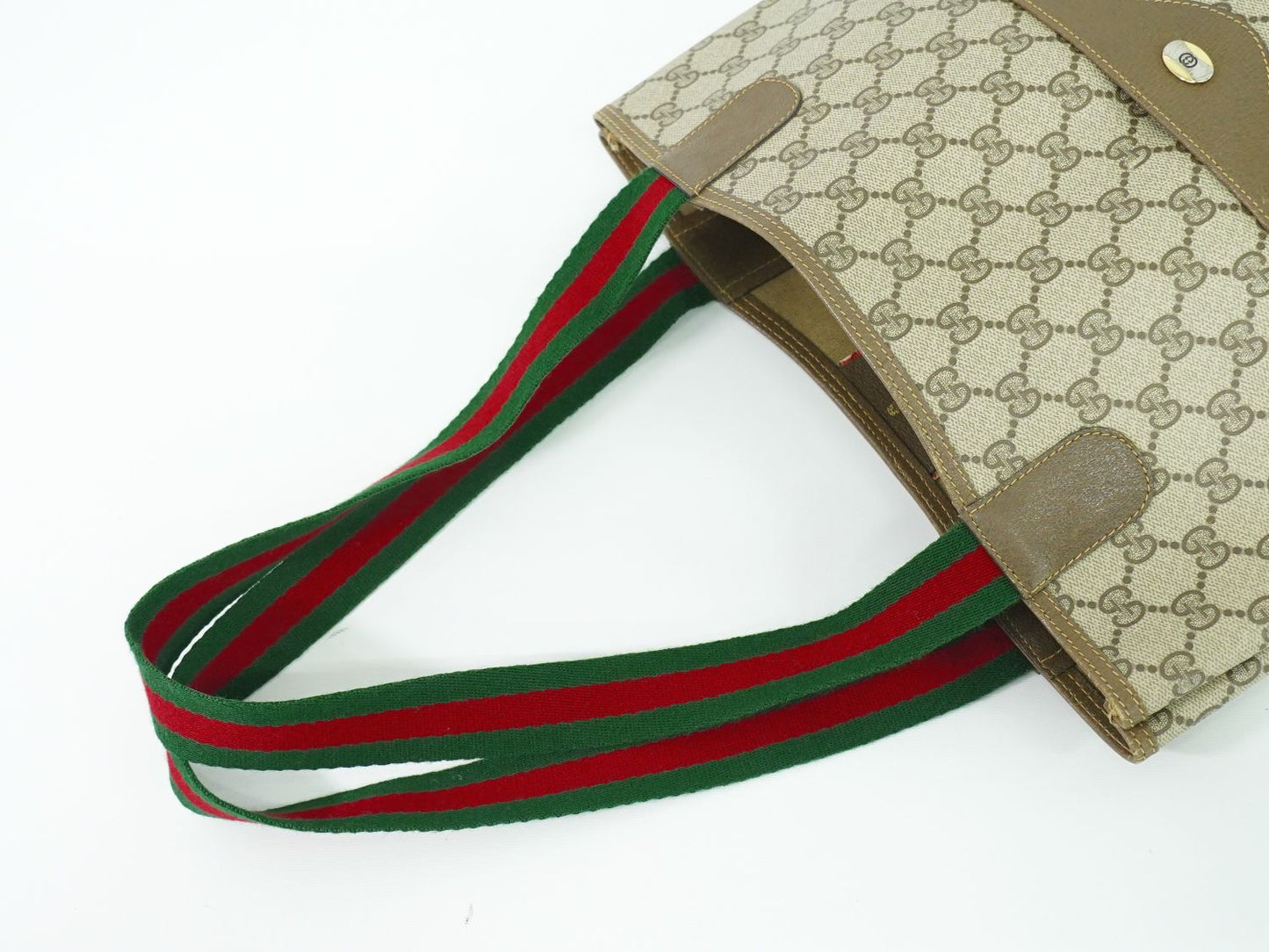 GUCCI オールドグッチ シェリーライン トートバッグ ベージュ