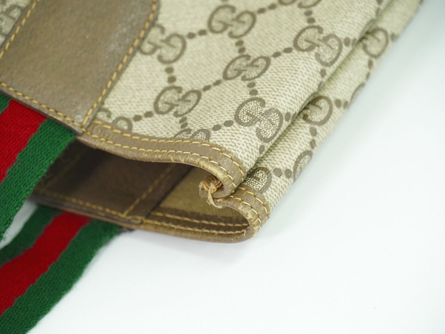 GUCCI オールドグッチ シェリーライン トートバッグ ベージュ