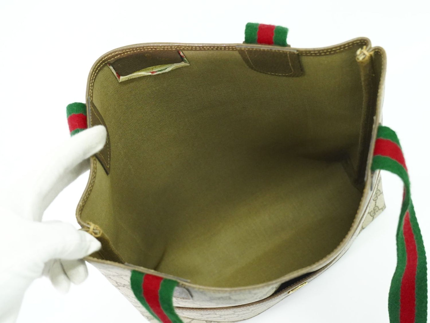 GUCCI オールドグッチ シェリーライン トートバッグ ベージュ