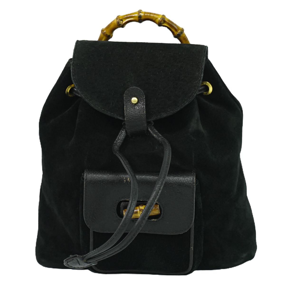 GUCCI バンブー ミニ リュックサック ブラック
