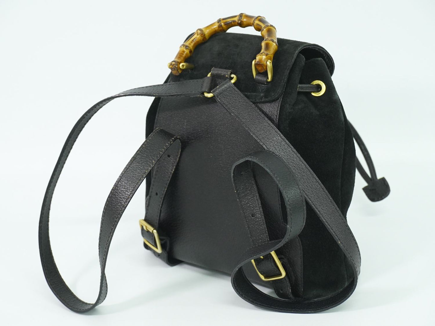 GUCCI バンブー ミニ リュックサック ブラック