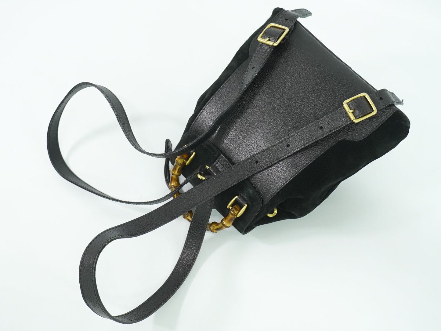 GUCCI バンブー ミニ リュックサック ブラック