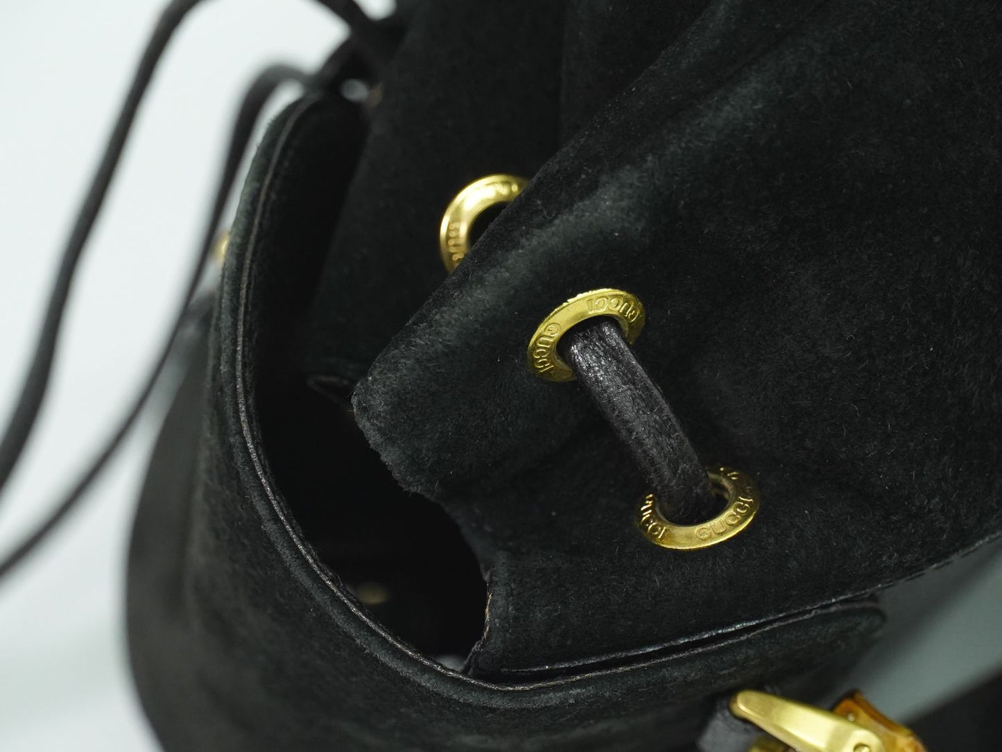 GUCCI バンブー ミニ リュックサック ブラック