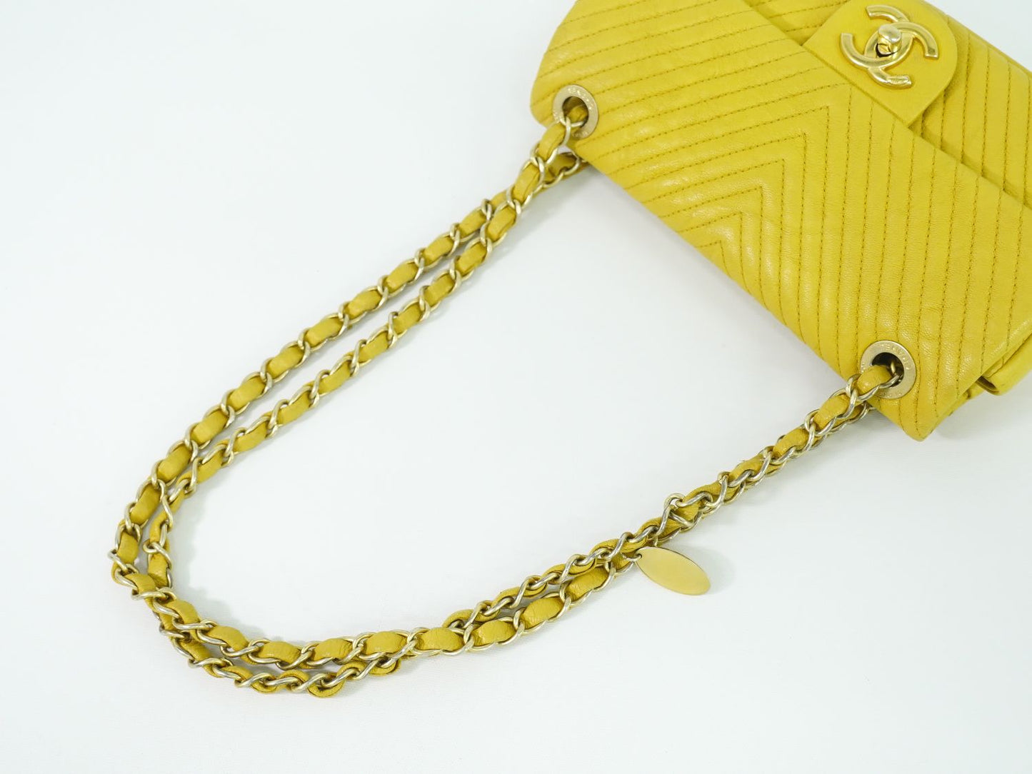 CHANEL ココマーク ショルダーバッグ イエロー