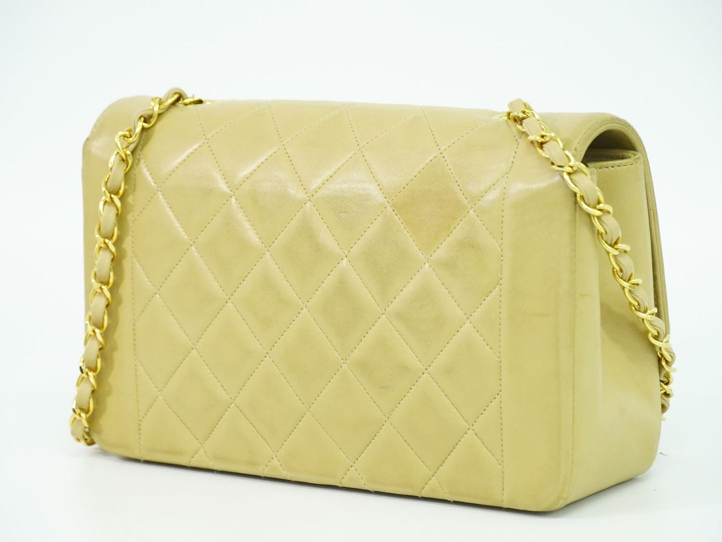 CHANEL ダイアナ ココマーク ショルダーバッグ ベージュ