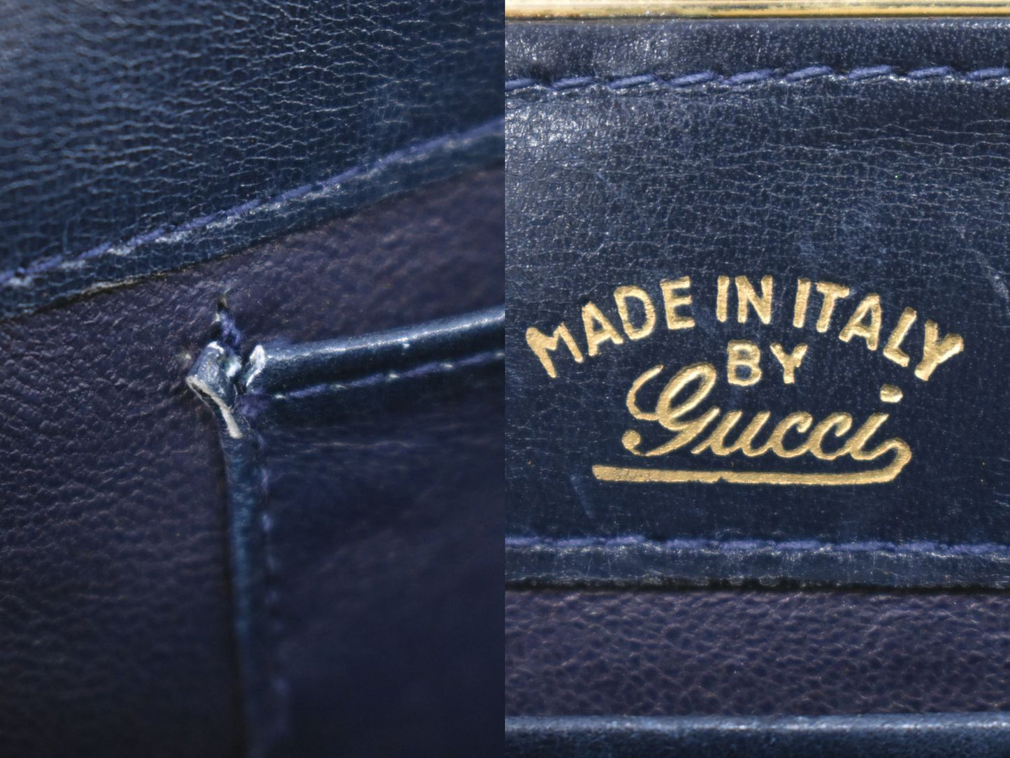 GUCCI ショルダーバッグ ネイビー
