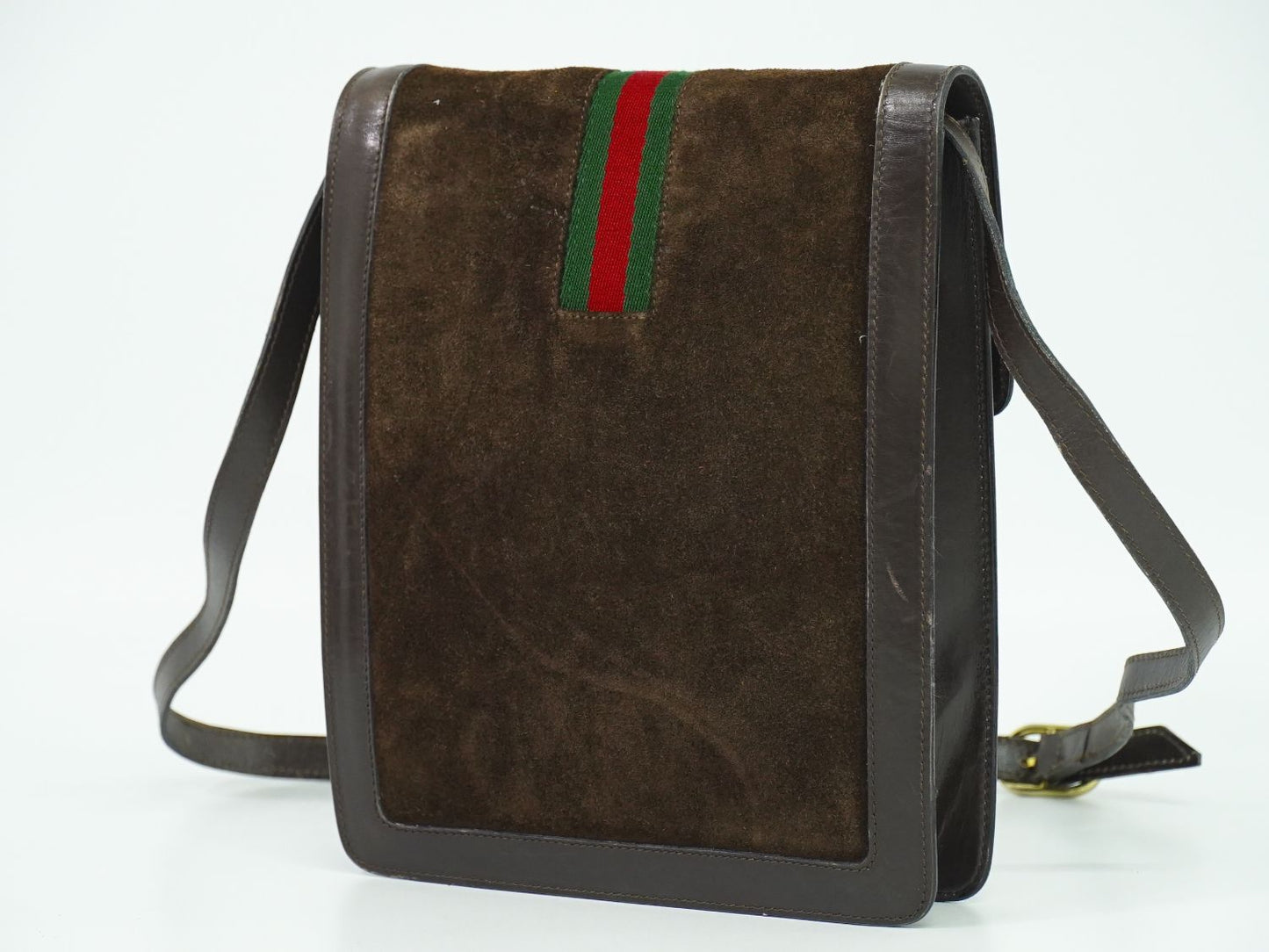 GUCCI オールドグッチ シェリーライン ショルダーバッグ ブラウン