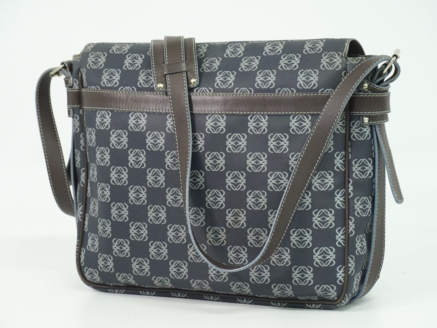 LOEWE アナグラム ショルダーバッグ ネイビー