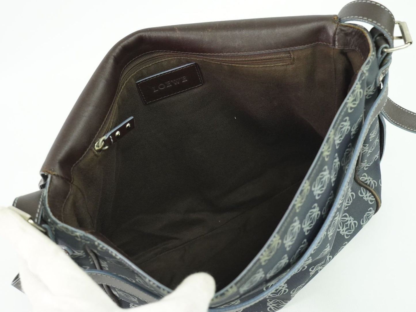 LOEWE アナグラム ショルダーバッグ ネイビー