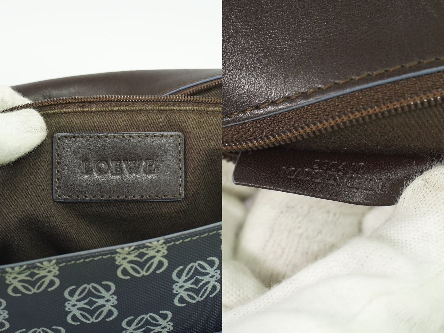 LOEWE アナグラム ショルダーバッグ ネイビー