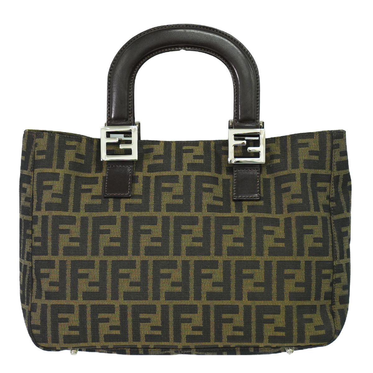 FENDI ズッカ ハンドバッグ ブラウン 26329