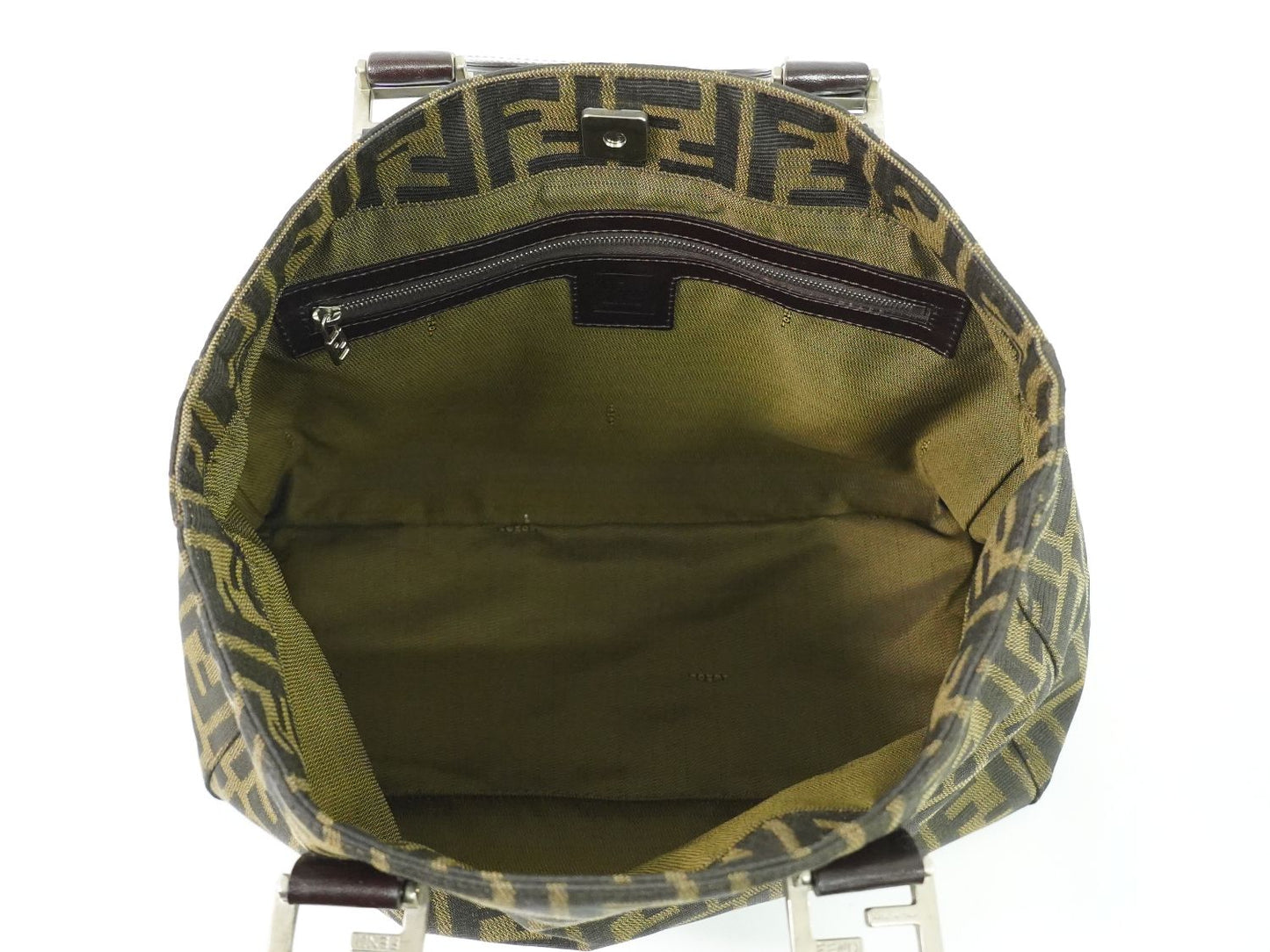 FENDI ズッカ ハンドバッグ ブラウン 26329