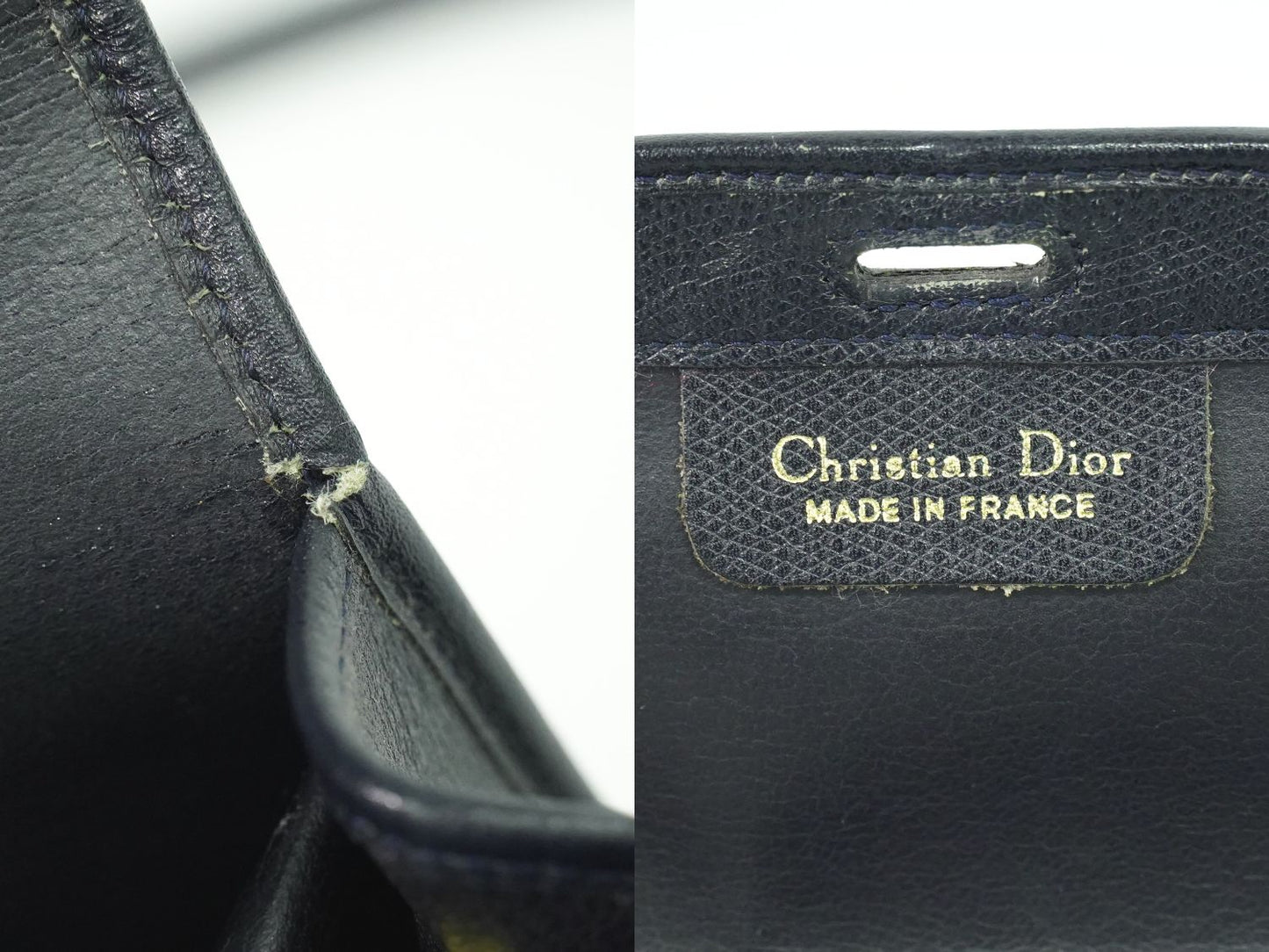 Christian Dior ショルダーバッグ ネイビー