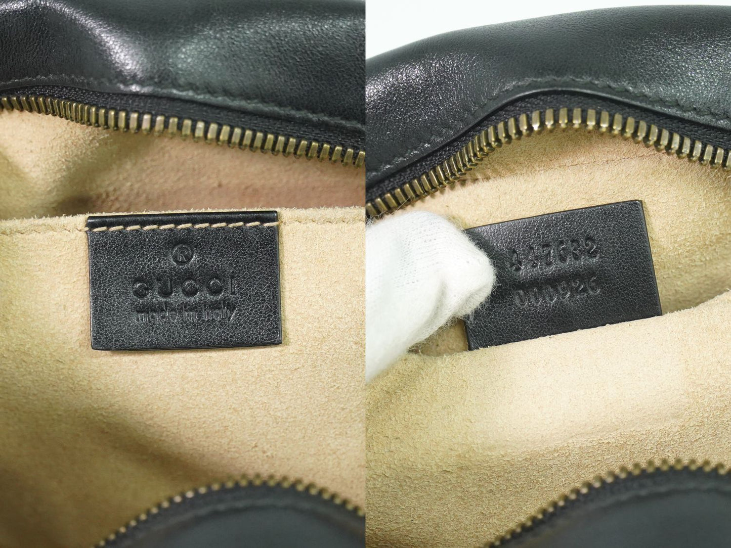 GUCCI GGマーモント ショルダーバッグ ブラック 447632