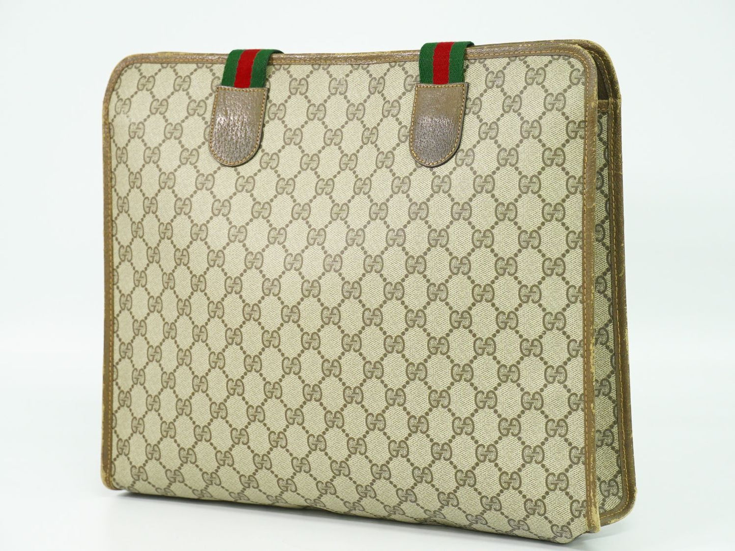 GUCCI オールドグッチ シェリーライン GGスプリーム トートバッグ ベージュ
