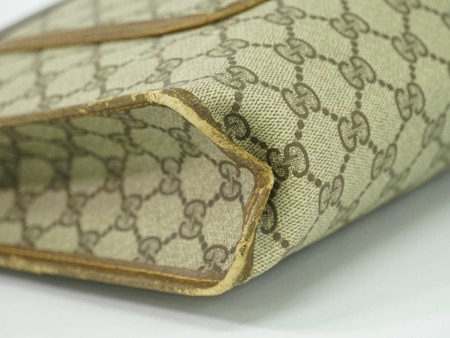GUCCI オールドグッチ シェリーライン GGスプリーム トートバッグ ベージュ