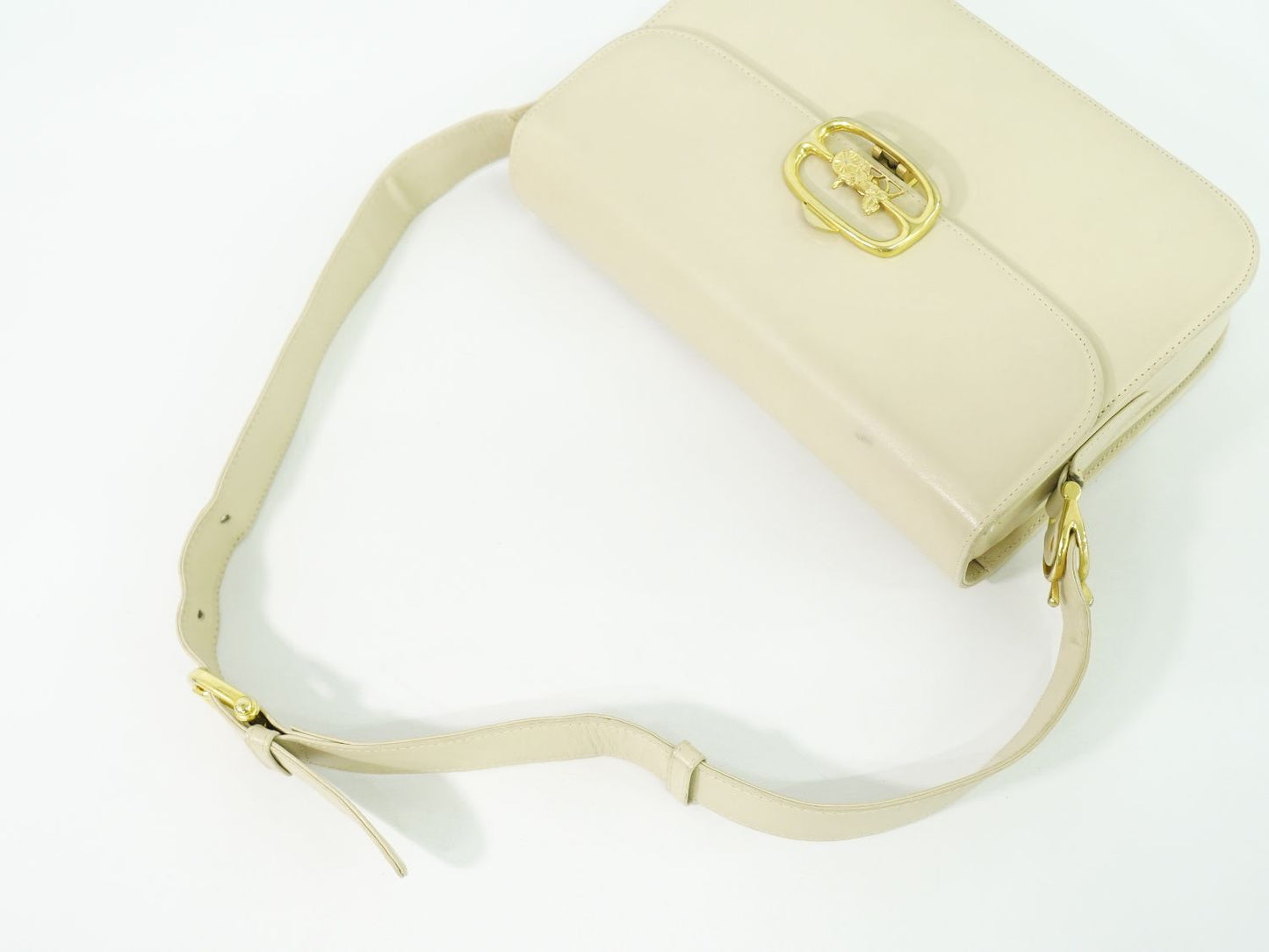 CELINE 馬車金具 ショルダーバッグ ベージュ