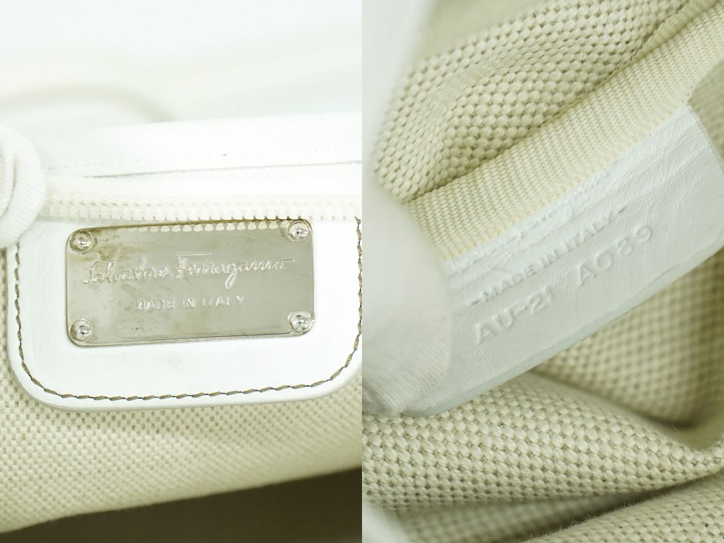 Salvatore Ferragamo ショルダーバッグ ホワイト マルチカラー