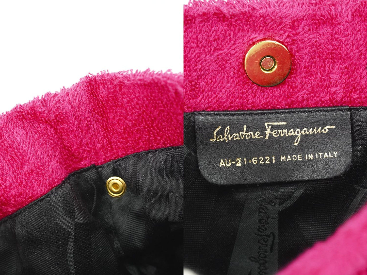 Salvatore Ferragamo トートバッグ ピンク ブラック