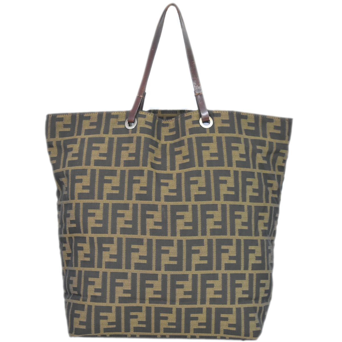FENDI ズッカ トートバッグ ブラウン 26598