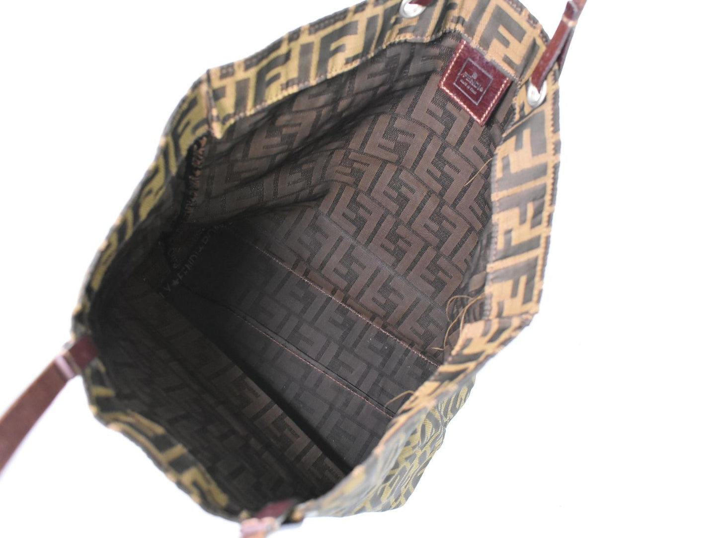 FENDI ズッカ トートバッグ ブラウン 26598