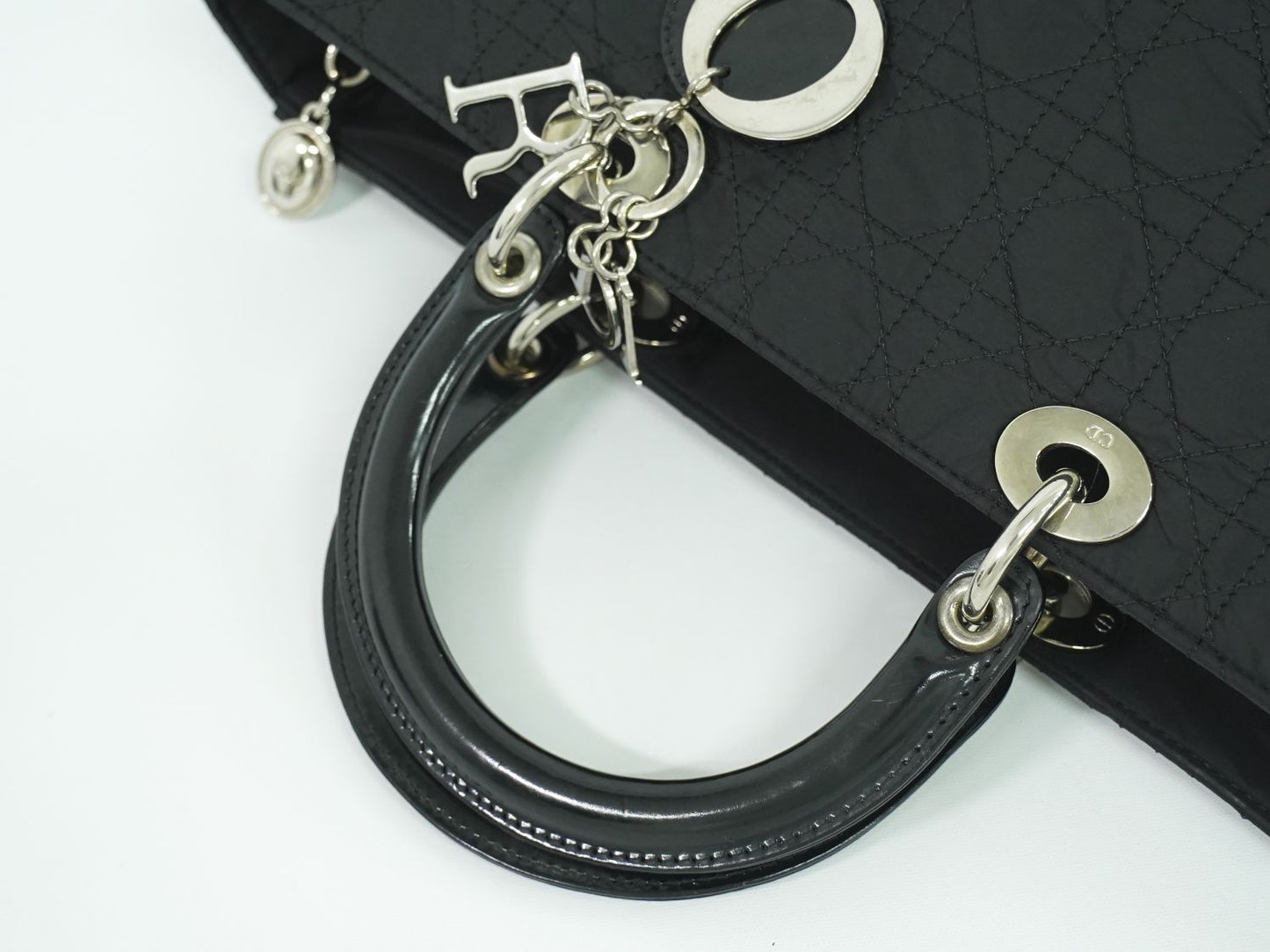 Christian Dior レディディオール ハンドバッグ ブラック