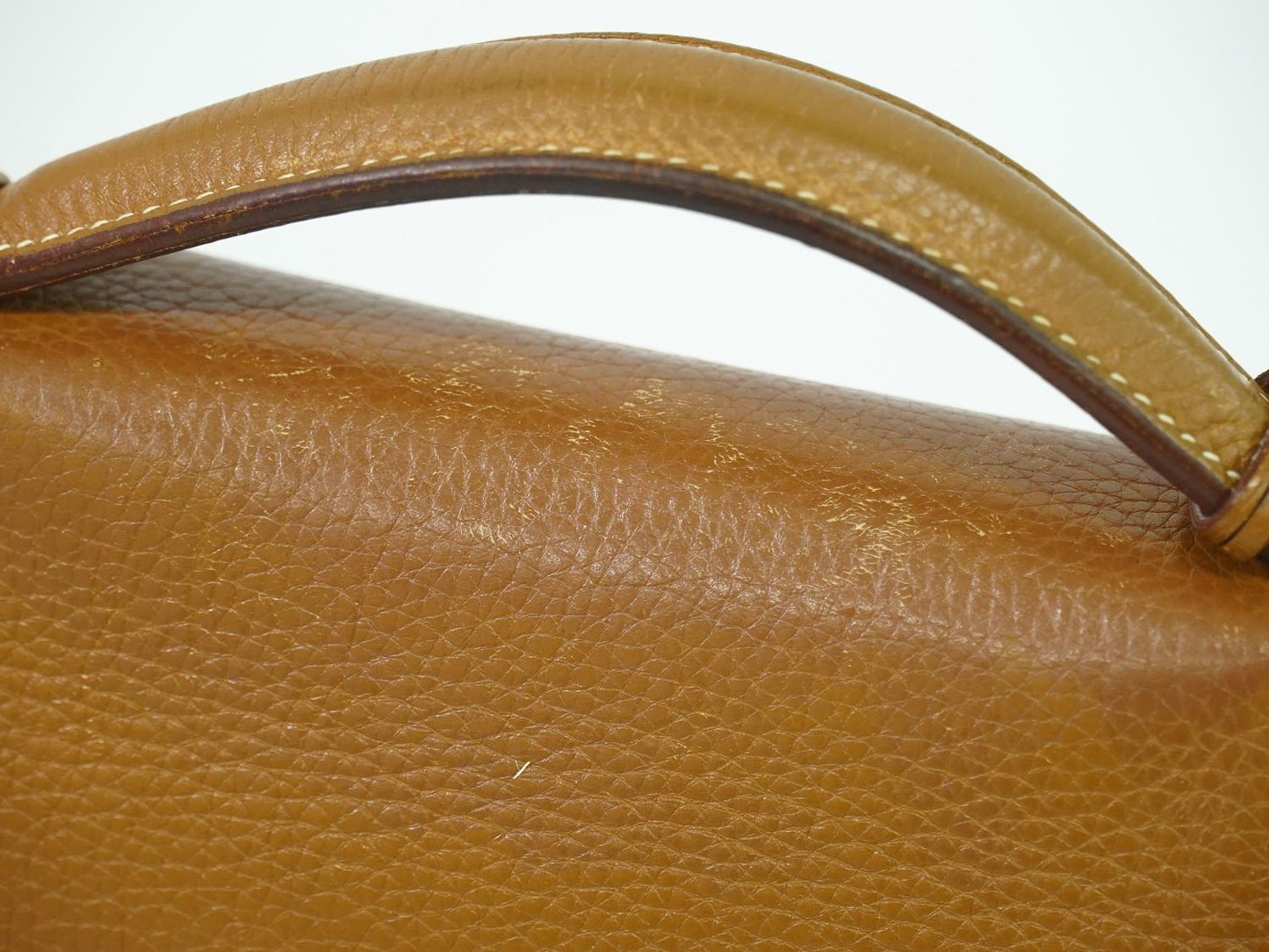 HERMES サック ア デペッシュ 27 ビジネスバッグ □L刻 ブラウン