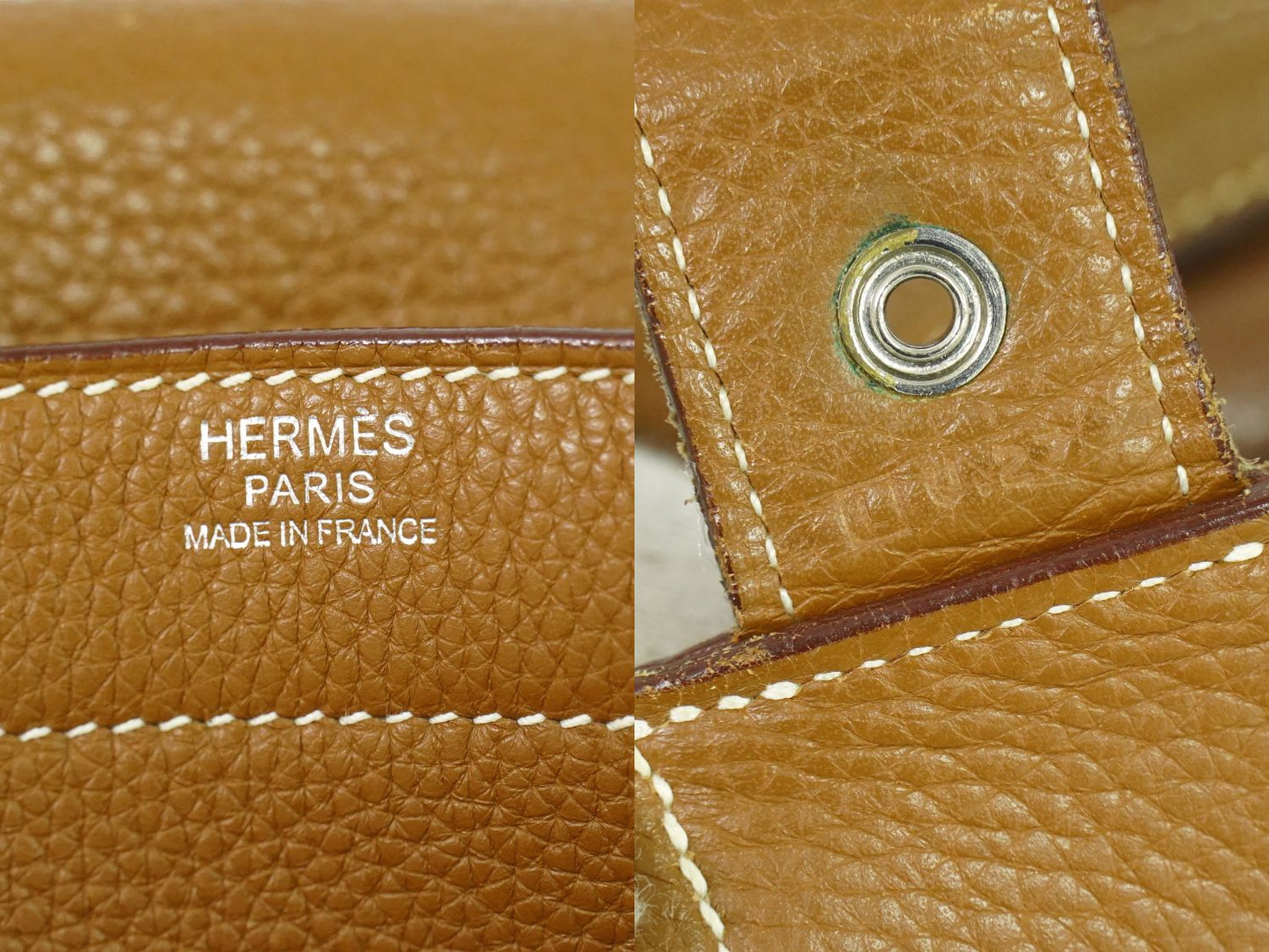 HERMES サック ア デペッシュ 27 ビジネスバッグ □L刻 ブラウン