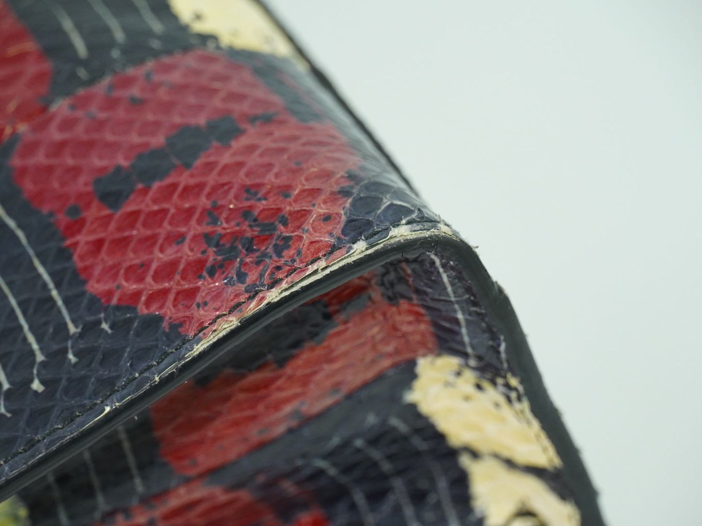 GUCCI バンブー 2WAY ショルダーバッグ ブラック レッド ホワイト 453764