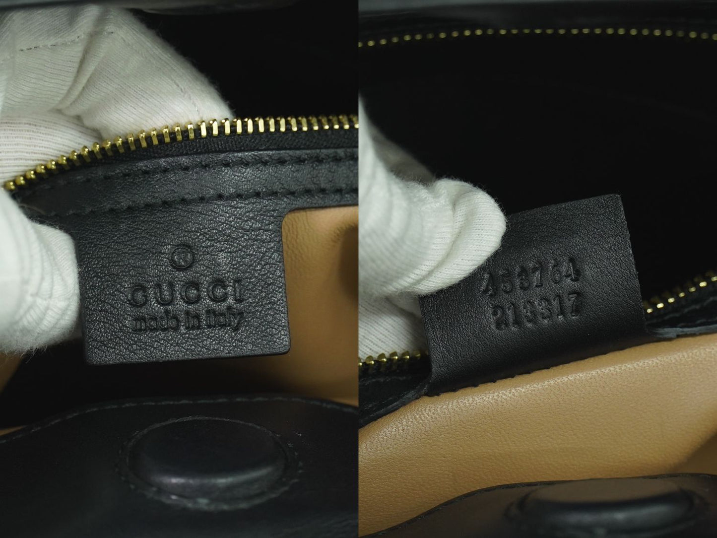 GUCCI バンブー 2WAY ショルダーバッグ ブラック レッド ホワイト 453764