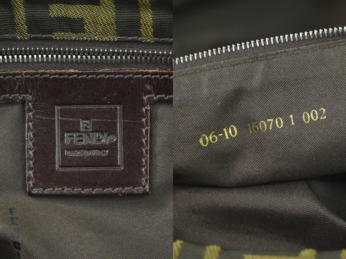 FENDI ズッカ ショルダーバッグ ブラウン 16070