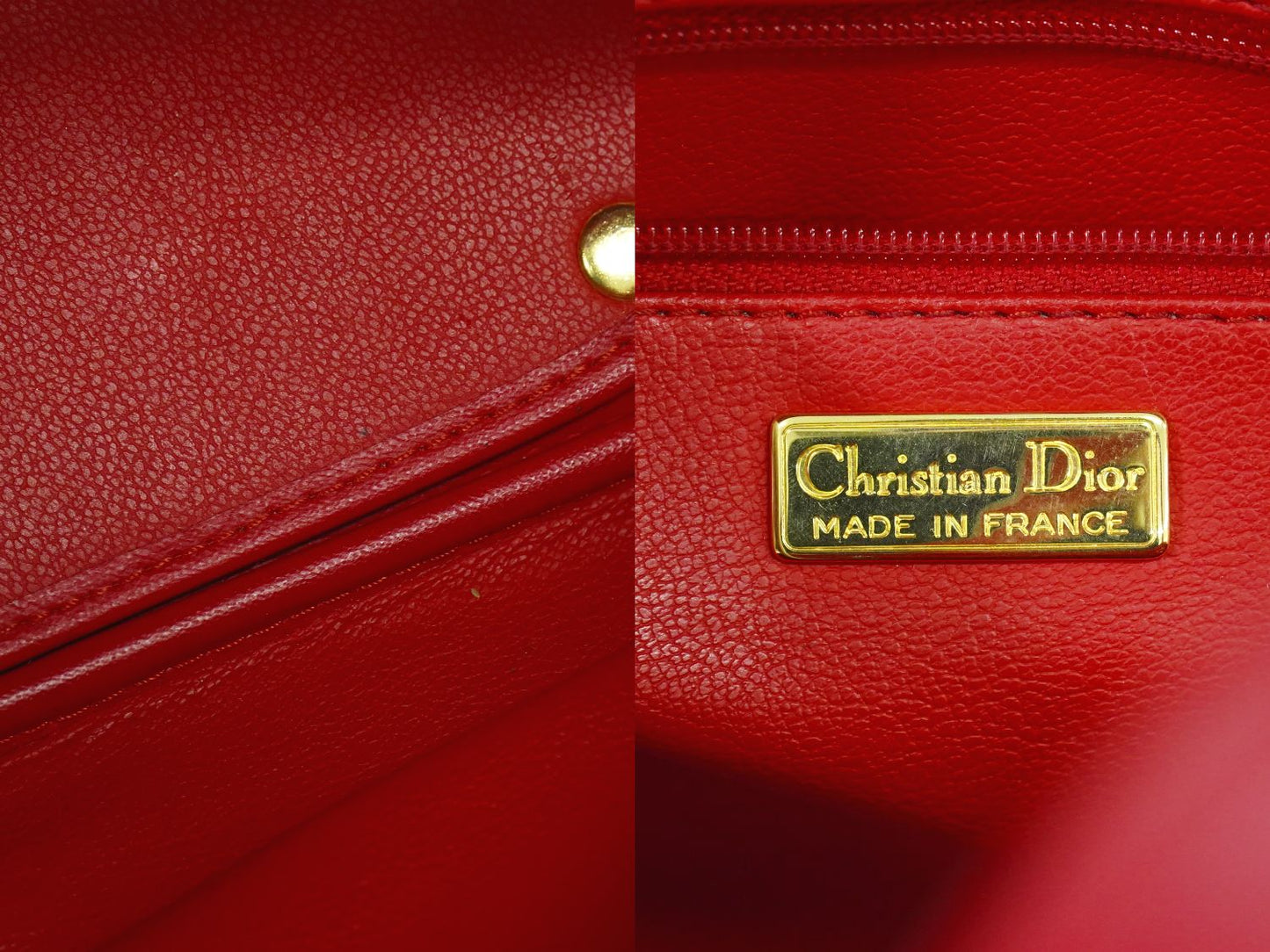 Christian Dior ハンドバッグ レッド