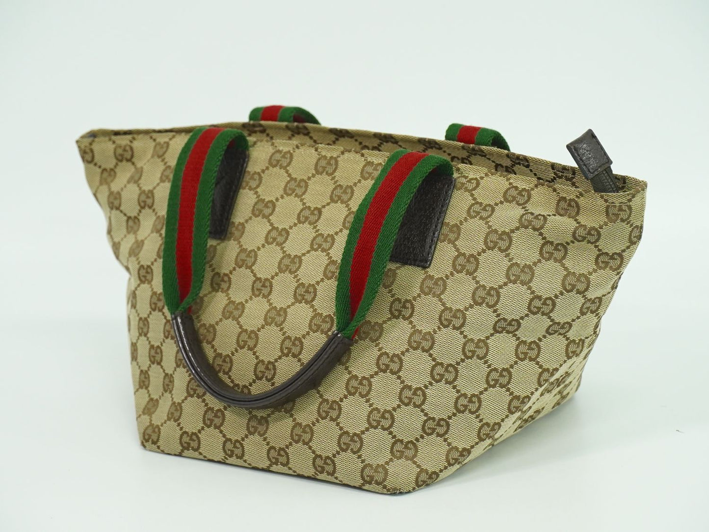 GUCCI シェリーライン ハンドバッグ ベージュ ブラウン 131228