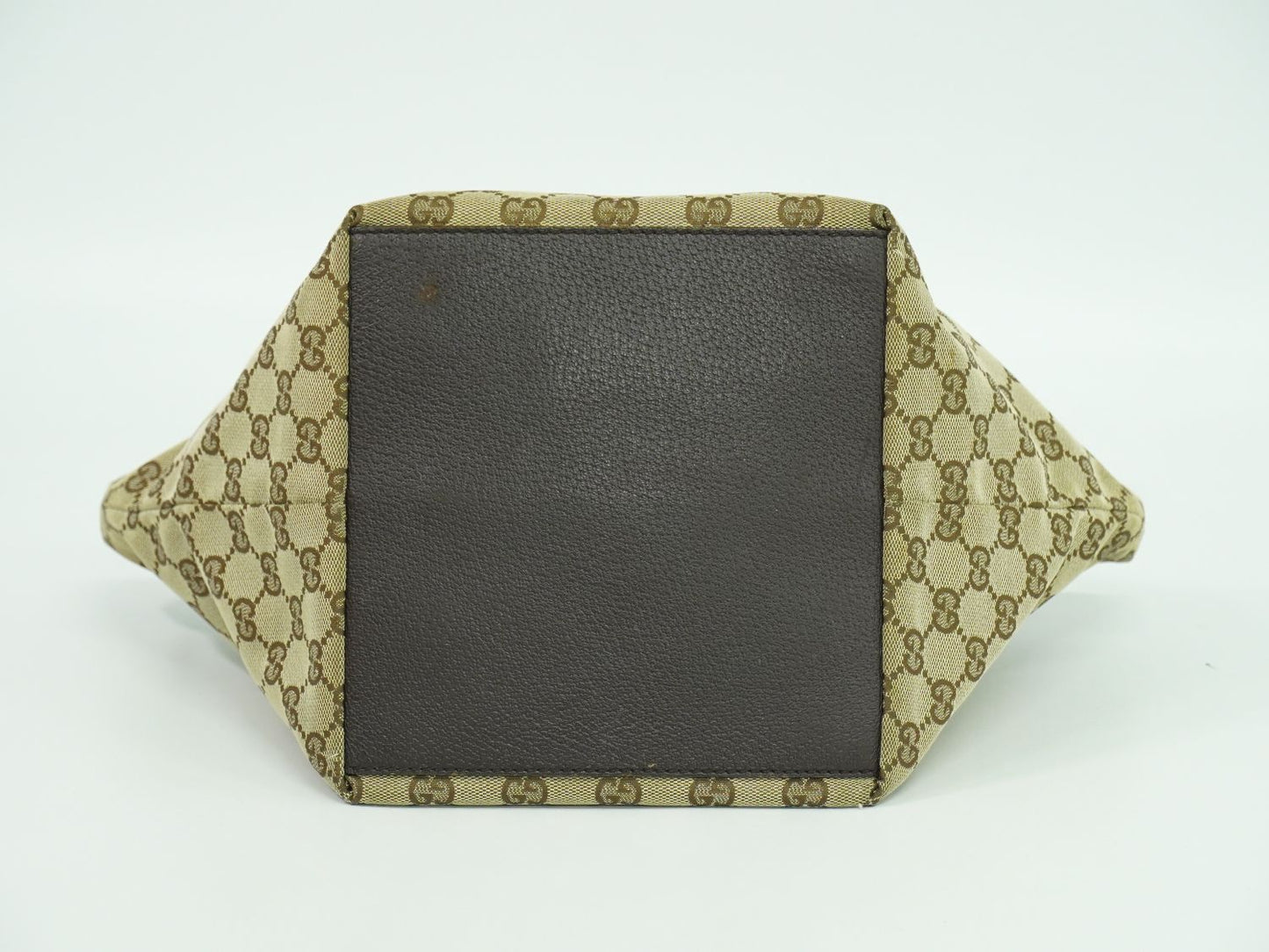 GUCCI シェリーライン ハンドバッグ ベージュ ブラウン 131228