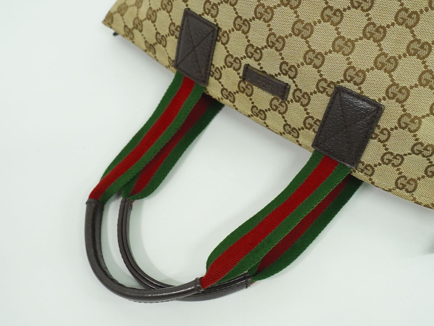 GUCCI シェリーライン ハンドバッグ ベージュ ブラウン 131228
