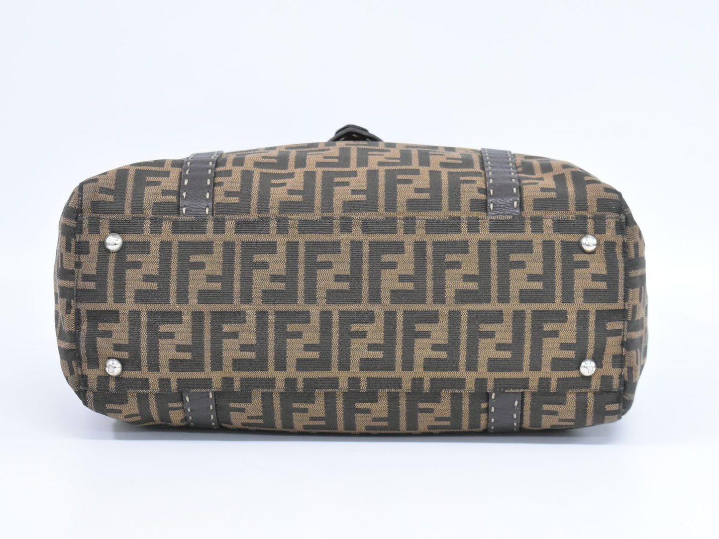 FENDI セレリア ズッカ トートバッグ ブラウン 8BR449