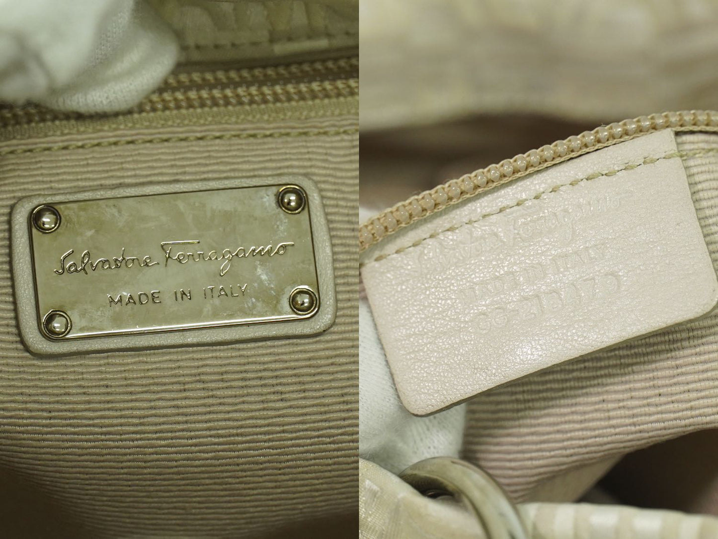 Salvatore Ferragamo ショルダーバッグ ベージュ