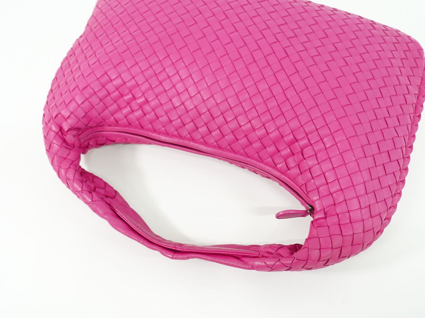 BOTTEGA VENETA ホーボー イントレチャート ハンドバッグ ピンク