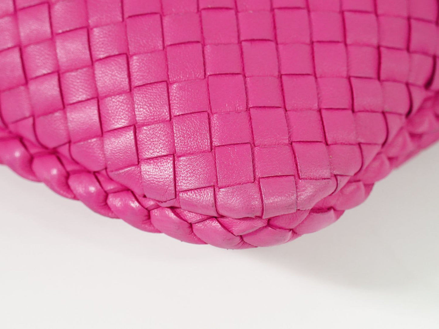BOTTEGA VENETA ホーボー イントレチャート ハンドバッグ ピンク