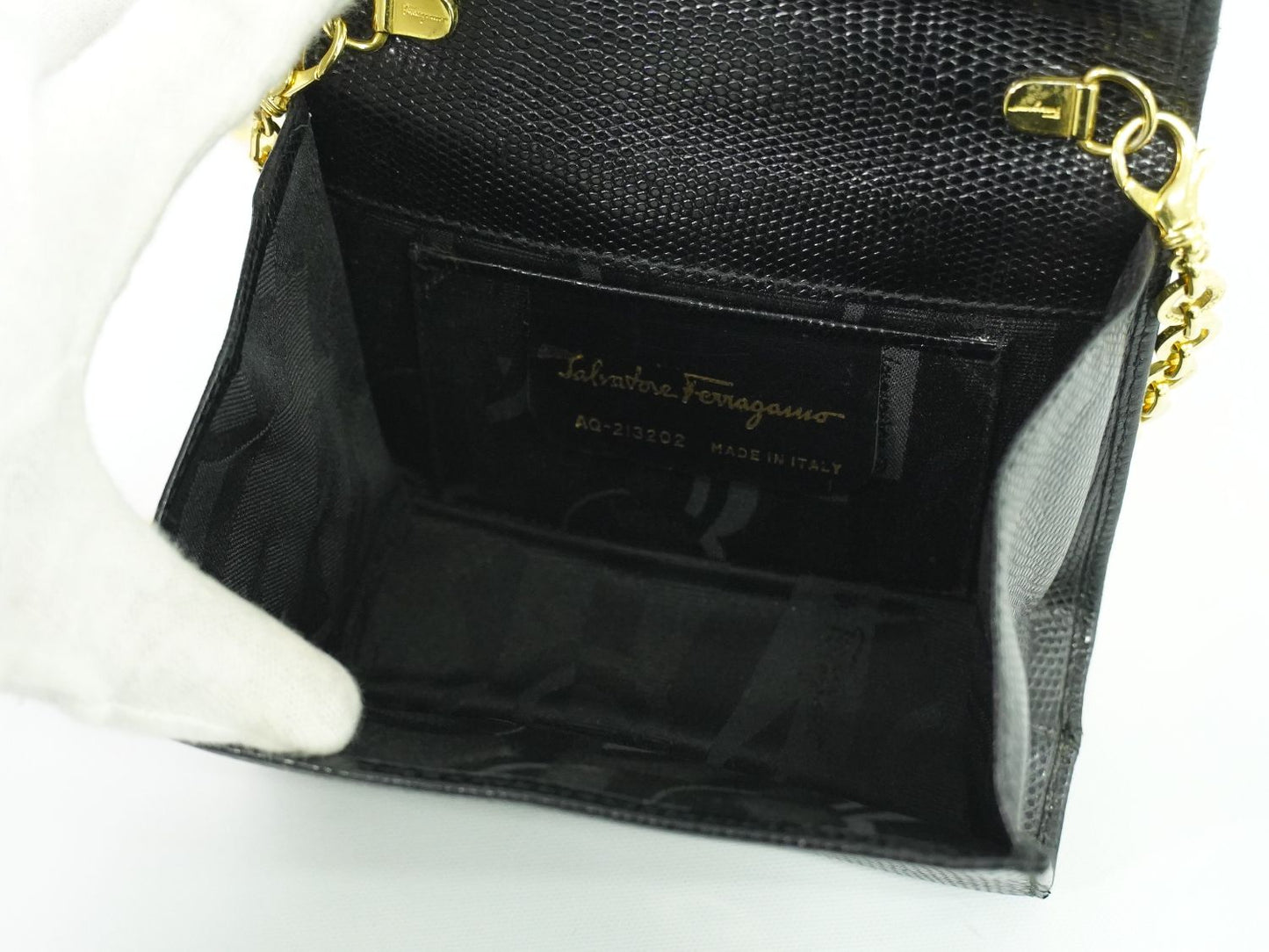 Salvatore Ferragamo ヴァラ ショルダーバッグ ブラック