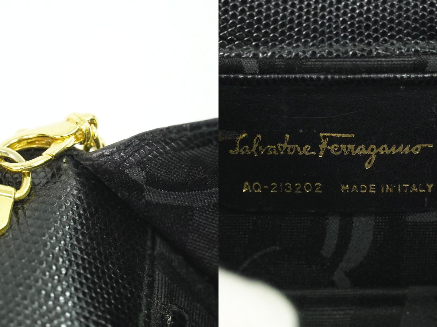 Salvatore Ferragamo ヴァラ ショルダーバッグ ブラック