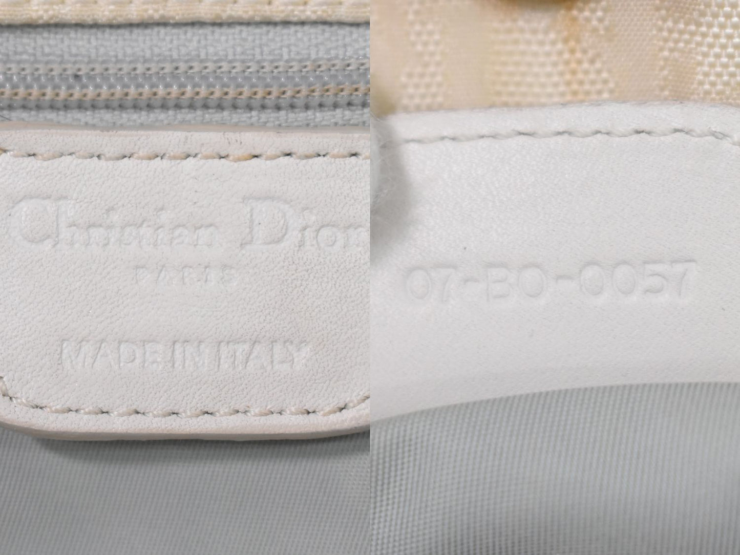 Christian Dior トロッター ショルダーバッグ アイボリー