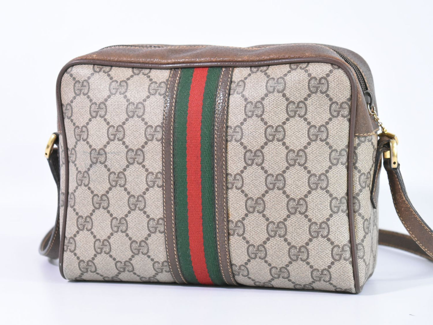 GUCCI オールドグッチ ショルダーバッグ ベージュ ブラウン