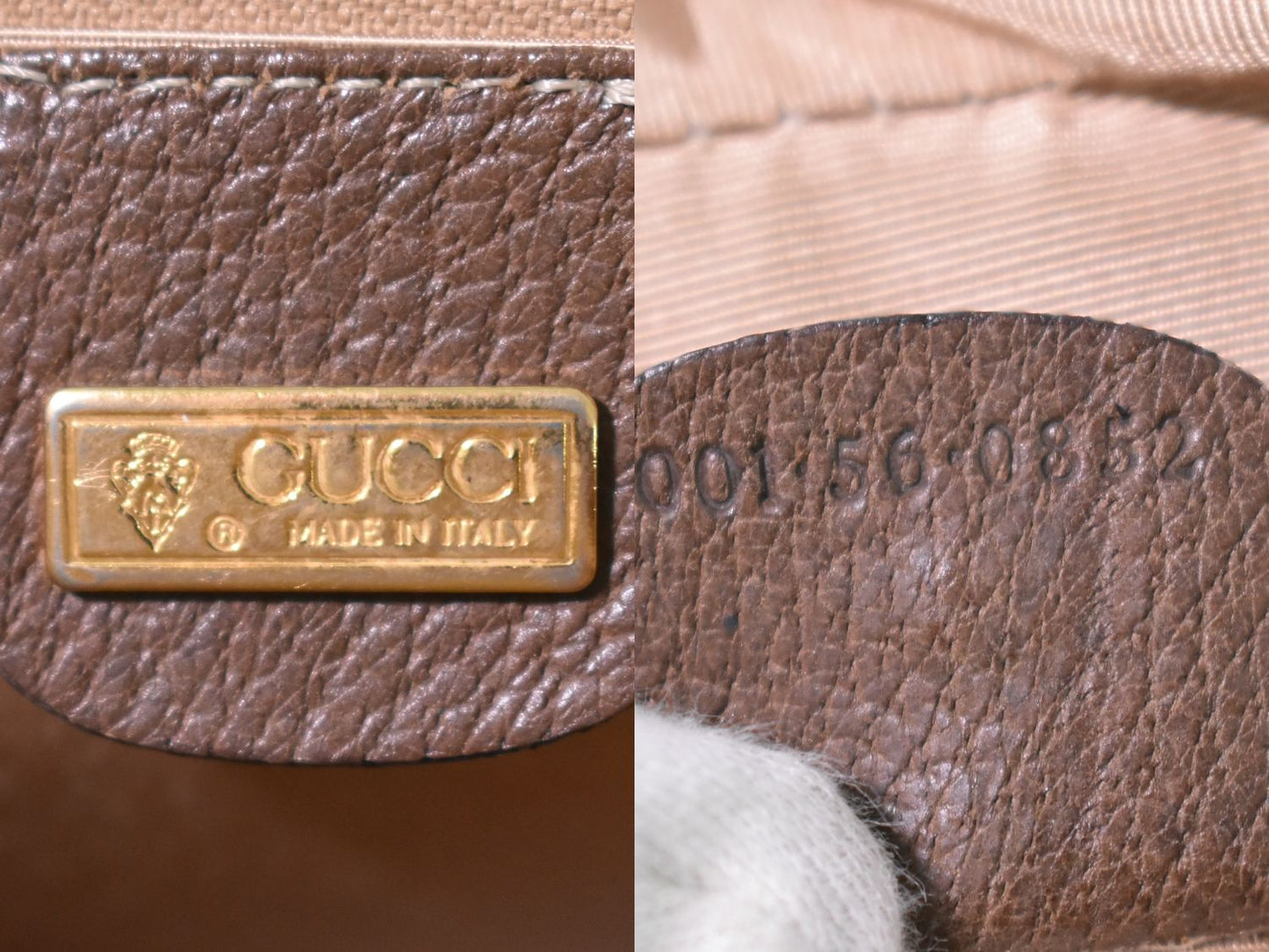 GUCCI オールドグッチ ショルダーバッグ ベージュ ブラウン
