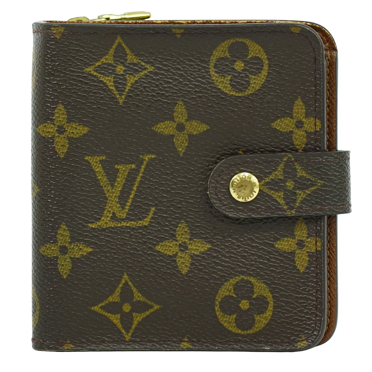 LOUIS VUITTON コンパクトジップ モノグラム 折財布 M61667