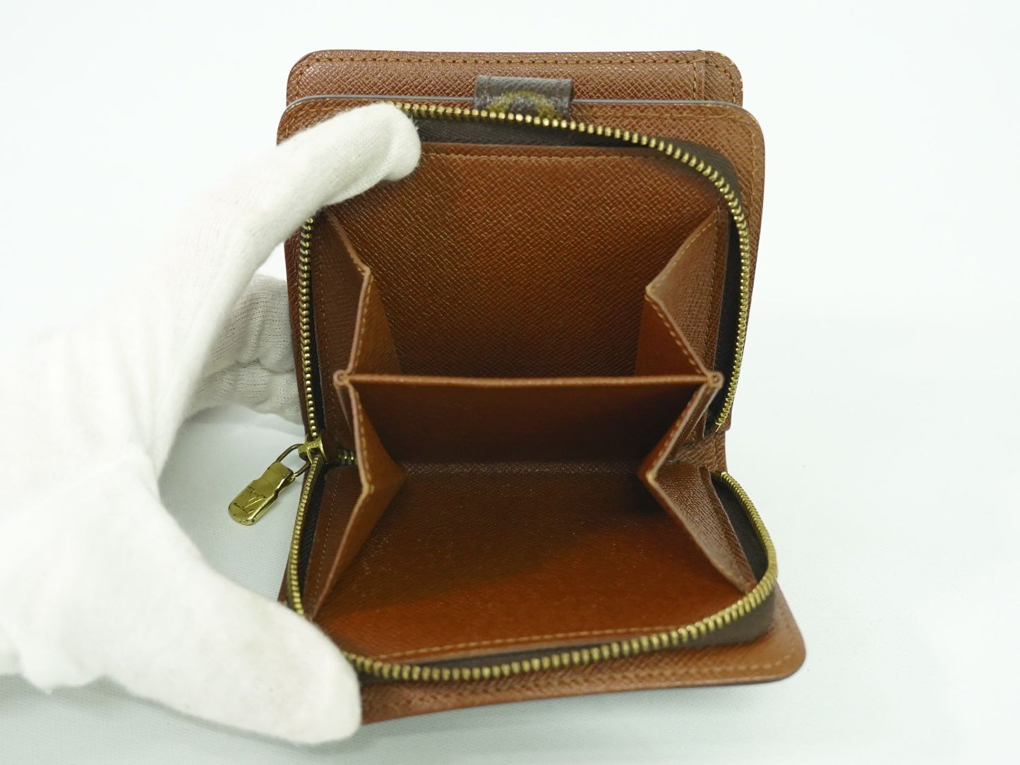 LOUIS VUITTON コンパクトジップ モノグラム 折財布 M61667