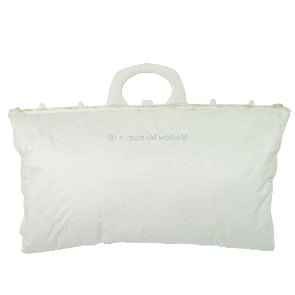 MM6 Maison Margiela リバースロゴ ハンドバッグ ホワイト
