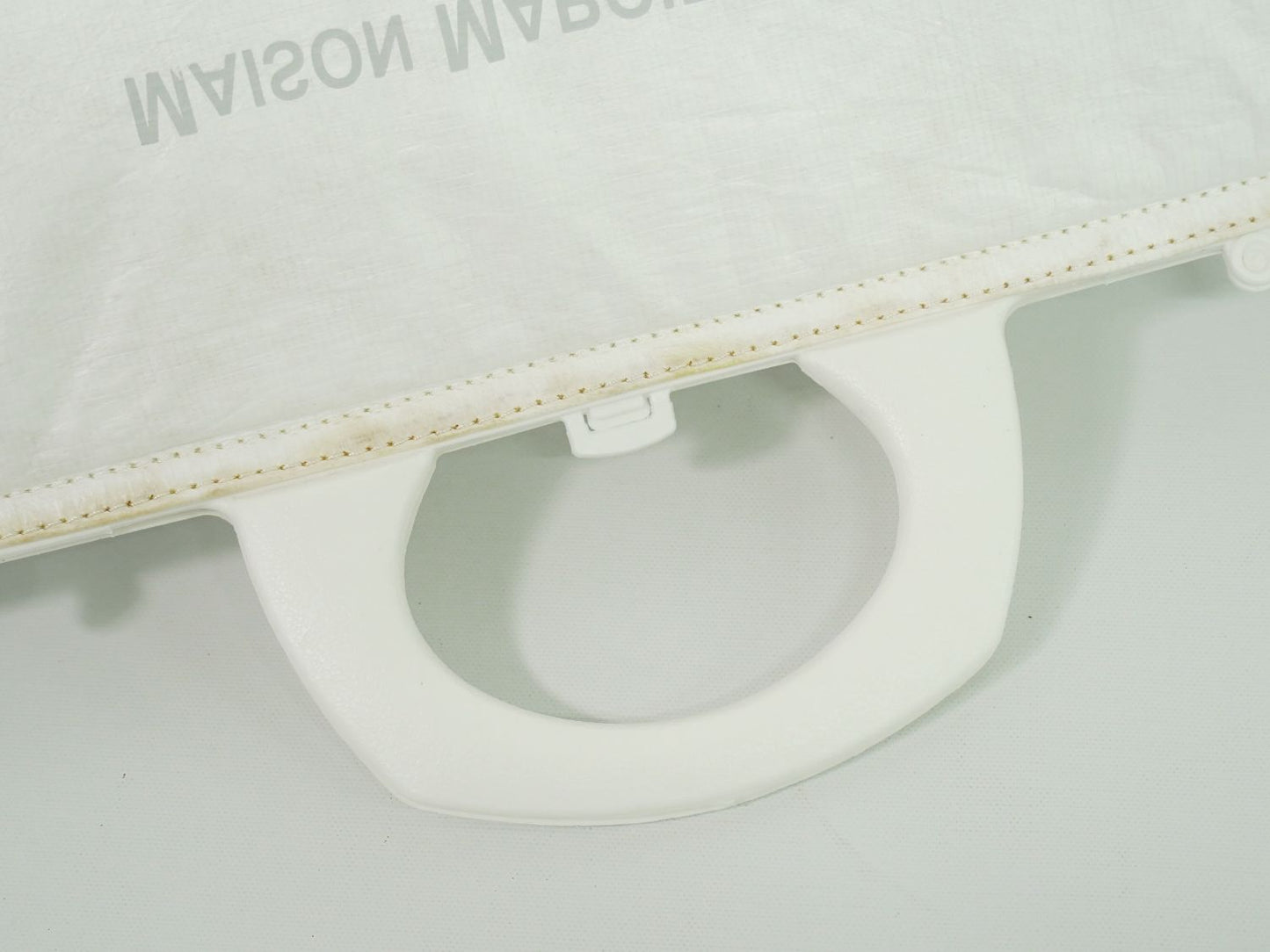 MM6 Maison Margiela リバースロゴ ハンドバッグ ホワイト