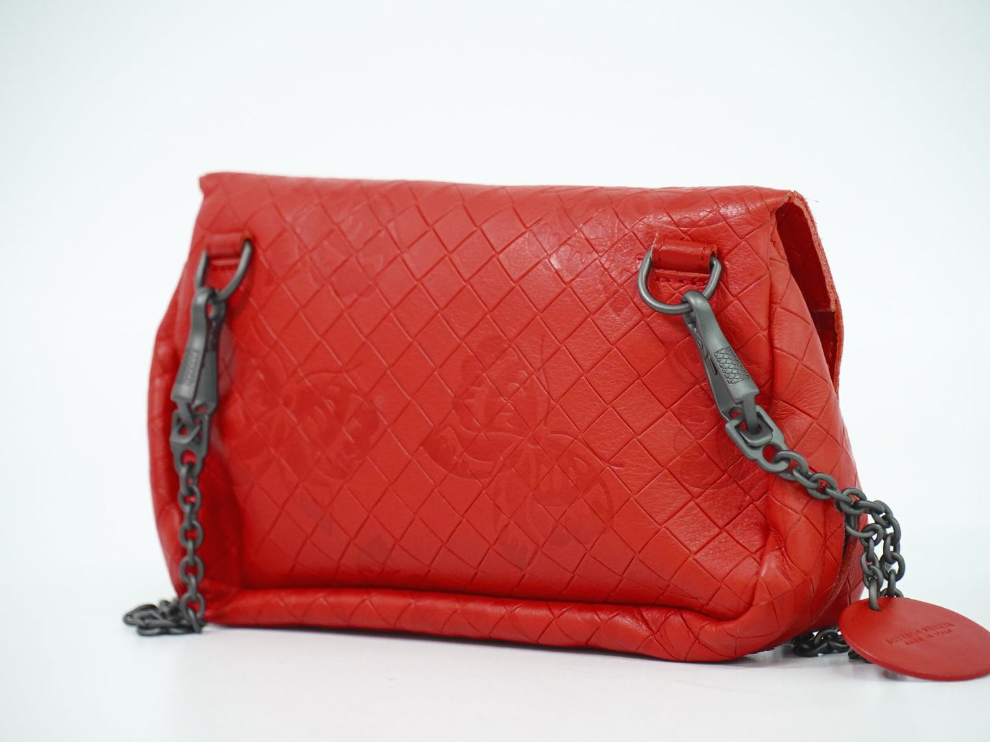 BOTTEGA VENETA バタフライ柄 ショルダーバッグ レッド