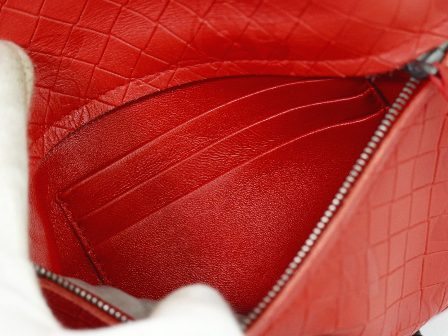 BOTTEGA VENETA バタフライ柄 ショルダーバッグ レッド